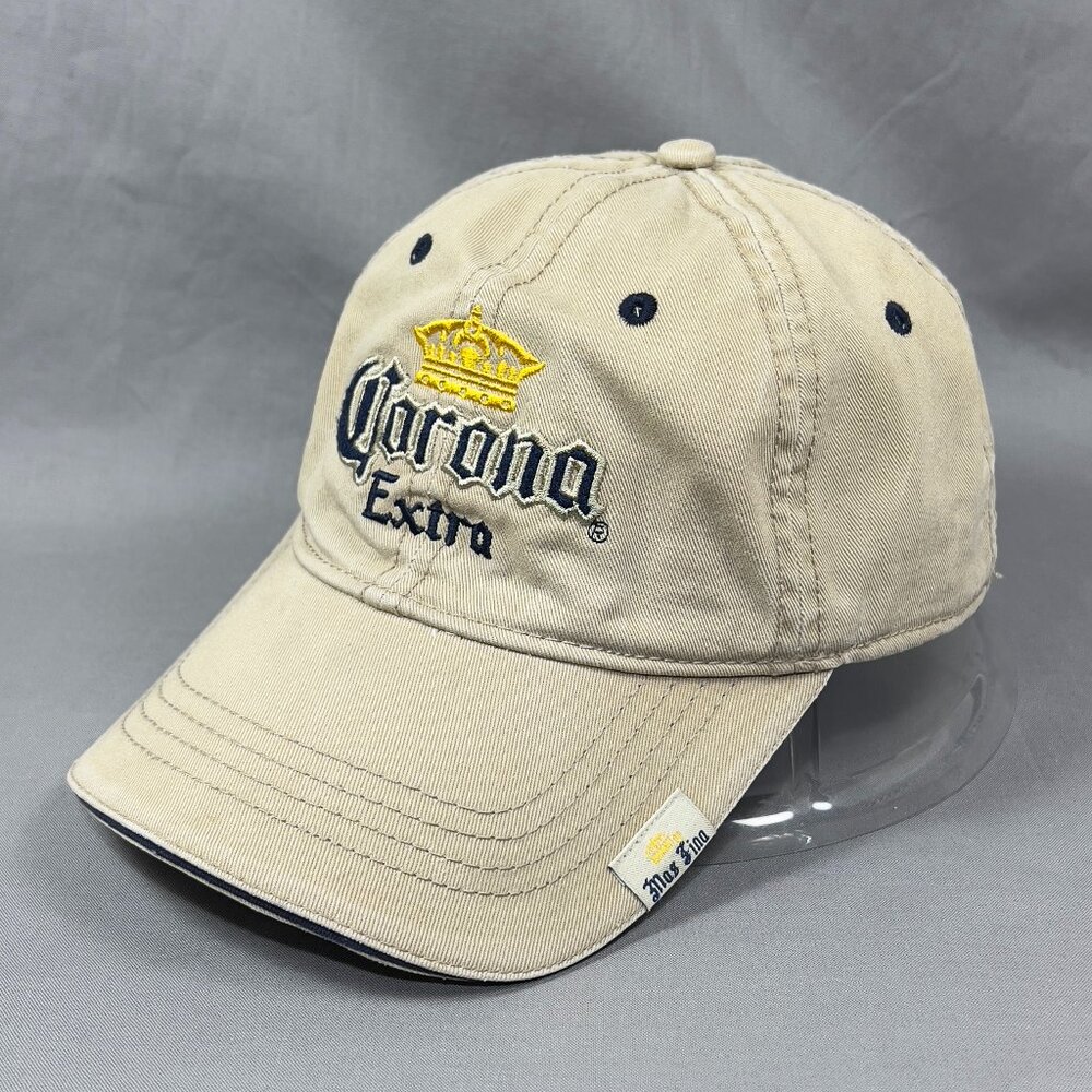 Corona Extra Beer Concept One Strapback Hat Khaki Baseball Adjustable Dad Mens